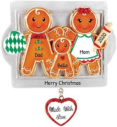 Personalized Family Ornament 2022 - Family Of Four Christmas Ornaments 2022 - Gingerbread Cookie Ornament Family Of 4 Gingerbread Ornament Gingerbread Ornaments - Free Customization 6 Personalized Family Ornament 2022 - Family Of Four Christmas Ornaments 2022 - Gingerbread Cookie Ornament Family Of 4 Gingerbread Ornament Gingerbread Ornaments - Free Customization - Image 6