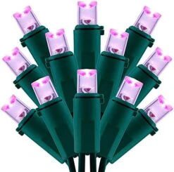 SWEET SHINE Warm White LED Christmas Lights With Green Wire, 66 Feet 200 Count UL Certified Commercial Grade 5mm LED Holiday String Light Set (Warm White) -Department 56 Shop 51zB730WESS. AC