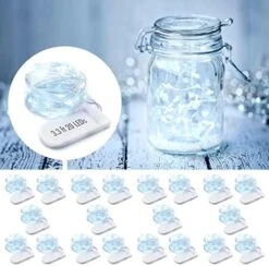 MUMUXI LED Fairy Lights Battery Operated String Lights [20 Pack], 3.3ft 20 Mini Fairy Lights Battery Powered Party Wedding Centerpiece Decorations Crafts Mason Jar Lights Firefly Lights, Warm White -Department 56 Shop 51zXHCVRd L. AC