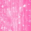 Amadecohome Curtain Lights, Pink 8 Modes LED String Lights For Garden, Teen Girls' Room, Party, Window, Wall And Valentines Day Decor -Department 56 Shop 51ze0iudZpL