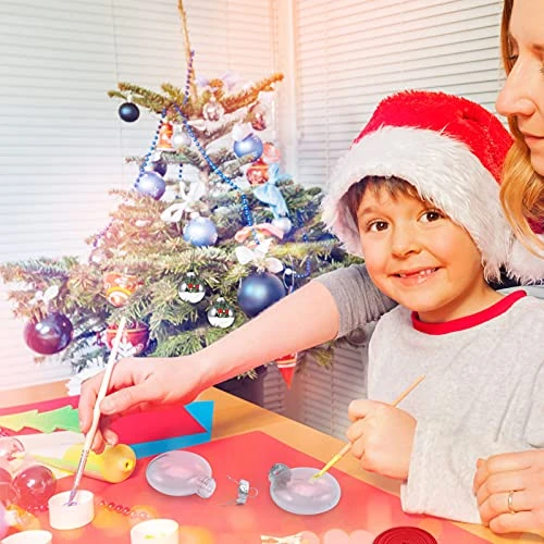 Auihiay 10 Pack Christmas Clear Plastic Ornament Discs, 3.15 Inch Fillable Ornament Balls For DIY Craft Projects, Wedding, Birthday, Valentine's Day Party, Home Decorations (80 Mm) 6 Auihiay 10 Pack Christmas Clear Plastic Ornament Discs, 3.15 Inch Fillable Ornament Balls For DIY Craft Projects, Wedding, Birthday, Valentine's Day Party, Home Decorations (80 Mm) - Image 6