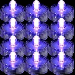 TDLTEK Waterproof Submersible Led Lights Tea Lights For Wedding, Party, Decoration (12 Pieces, Clear White) -Department 56 Shop 611NmGtWGRL. AC