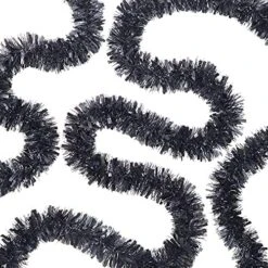 WILLBOND 50 Feet In 1 Piece Christmas Tinsel Garland Metallic Tinsel Twist Garland Christmas Tree Decorations Birthday Wedding New Year Hanging Decorations Party Supplies 3 Inch (Silver) -Department 56 Shop 613OKSmtVAL. AC