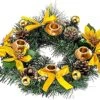 Famiworths12 Inch Gold Christmas Advent Wreath Decoration 4 Candles Holder Christmas Centerpiece Table Decorations With 4 Golden Pine Cone 4 Ribbon 4 Glitter Poinsettia 12 Gold Berry 6 Ball -Department 56 Shop 617EkFOuORL