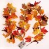 RECUTMS Thanksgiving Decor Lights 5.6 FT 20 LED Autumn Garland Hanging Leave Vines Home Decoration Wedding Birthday Party Thanksgiving Christmas Party -Department 56 Shop 617Q8NT3zzL