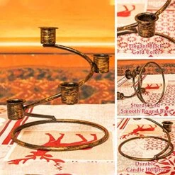 Rocinha Advent Candle Holder, Rustic Advent Wreath Candle Holder With Spiral Structure - Christmas Advent Wreath Ring Advent Centerpiece Decorations For Home Church -Department 56 Shop 619aMLMtPlL