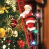 Mr. Christmas Super Climber Musical Animated Indoor, Plastic, Christmas Decoration, 42 Inches, White Santa