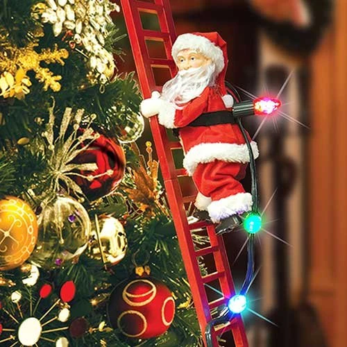 Mr. Christmas Super Climber Musical Animated Indoor, Plastic, Christmas Decoration, 42 Inches, White Santa 1 Mr. Christmas Super Climber Musical Animated Indoor, Plastic, Christmas Decoration, 42 Inches, White Santa