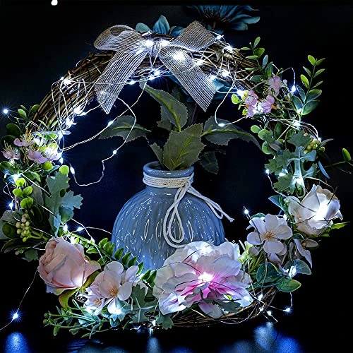 EHWINE 24 Pack Fairy Lights Battery Operated String Lights, Battery String Lights 7ft 20 Led Fairy Lights For Bedroom Waterproof Firefly Lights Outdoor For DIY Wedding Party Christmas Decor, White 3 EHWINE 24 Pack Fairy Lights Battery Operated String Lights, Battery String Lights 7ft 20 Led Fairy Lights For Bedroom Waterproof Firefly Lights Outdoor For DIY Wedding Party Christmas Decor, White - Image 3