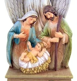 Standing Nativity Cross With Angel And Holy Family Resin Christmas Figurine, 14 Inch -Department 56 Shop 61BrJRQRlfL