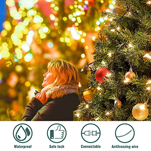 Hopolon Clear Christmas Lights Set 2PACK 50Count 13Feet Incandescent Bulb Mini String Lights For Indoor Christmas Tree Garland Birthday Wedding Festival Decor, Warm White 2 Hopolon Clear Christmas Lights Set 2PACK 50Count 13Feet Incandescent Bulb Mini String Lights For Indoor Christmas Tree Garland Birthday Wedding Festival Decor, Warm White - Image 2