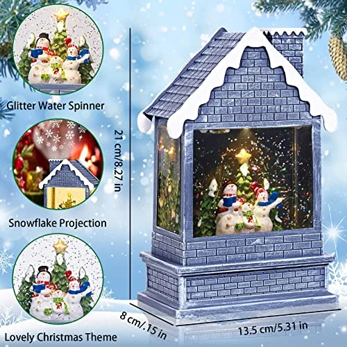 Christmas Snow Globes,Snow Globe Christmas Train Decoration With Timer Battery Operated Snow Globe,Lighted Snow Globe Christmas With Music As For Christmas Table Decorations 2 Christmas Snow Globes,Snow Globe Christmas Train Decoration With Timer Battery Operated Snow Globe,Lighted Snow Globe Christmas With Music As For Christmas Table Decorations - Image 2