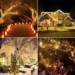 Haili 1000 Led Christmas Lights, Plug In 8 Lighting Modes Waterproof, Outdoor Christmas Lights For Tree Yard Party Indoor Outside Decorations (393FT, Warm White) -Department 56 Shop 61FpErbeirL