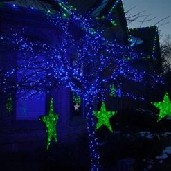 Kringle Traditions Blue LED Christmas Mini String Light Set, 50 Lights, 17 Ft Indoor/Outdoor Blue Christmas Lights Decorations Blue LED Christmas Lights Outdoor Christmas String Lights, 4" Spacing -Department 56 Shop 61HwEhj5eUL