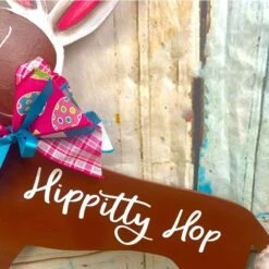 Easter Dachshund Door Hanger Wooden Door Hanger Ornaments Rustic Dachshund Welcome Sign Front Door Porch Decor 1PC15.7 * 17.7 Inch Easter Gifts Housewarming Gifts (Brown) -Department 56 Shop 61NRMWMxScL