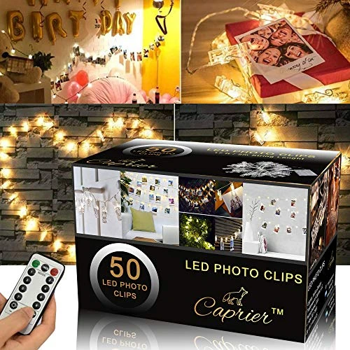 Caprier Luxury Teen Girl Room Decor, Photo Clips String Light, 50 LED Clips, Teen Room Decor, Dimmable 8 Modes Timer, USB Battery Powered, Dorms Decoration 1 Caprier Luxury Teen Girl Room Decor, Photo Clips String Light, 50 LED Clips, Teen Room Decor, Dimmable 8 Modes Timer, USB Battery Powered, Dorms Decoration
