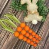 Beaded Carrot Spring Wood Tiered Tray Decorations Easter Beaded Garland Farmhouse Home Decors, 3 PCS -Department 56 Shop 61PZdfdO2GL
