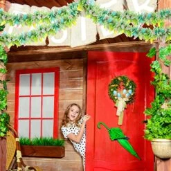 Chuangdi Easter Metallic Glitter Garlands Easter Mixed Color Chunky Garlands Metallic Tinsel Glittering Garland Hanging Decorations For Easter Party Decor (Vibrant Style,6 Pieces) -Department 56 Shop 61PtOOR8xlL