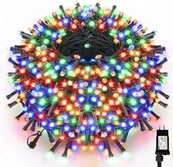VTECHOLOGY 500 LED Dual Color Changing Christmas Tree Lights ,170ft Connectable Christmas Lights String With 11Modes Fairy String Lights For Christmas Holiday Party Decor -Department 56 Shop 61R4f1ggWL. AC