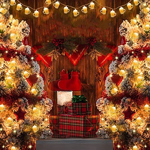 Abeja 3D Beer Mug String Lights St Patrick's Day Decor 8.5 Ft Party Cup Light With 10 Incandescent Bulbs For Bar Cafe Shop Birthday Wedding Party Bedroom Dorm Wreath Summer Club Decorations, White 5 Abeja 3D Beer Mug String Lights St Patrick's Day Decor 8.5 Ft Party Cup Light With 10 Incandescent Bulbs For Bar Cafe Shop Birthday Wedding Party Bedroom Dorm Wreath Summer Club Decorations, White - Image 5