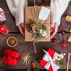 Haconba 16 Pack Christmas Berries Pine Cones Artificial Holly Pine Branches Picks Stems For Xmas Trees Decoration Garland Wreath Craft Winter Holiday Home Decor -Department 56 Shop 61VJ5tdTQqL