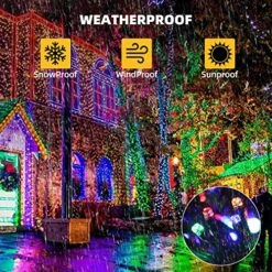 VTECHOLOGY 500 LED Dual Color Changing Christmas Tree Lights ,170ft Connectable Christmas Lights String With 11Modes Fairy String Lights For Christmas Holiday Party Decor -Department 56 Shop 61W6LpGlq9L