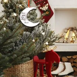 Holiday Jingle Love You To The Moon And Back Stunning Christmas Tree Ornament – Couples Baby’s Christmas Decoration – 4 X 3.25-inch Moon Ornament – With Ribbon 8 Holiday Jingle Love You To The Moon And Back Stunning Christmas Tree Ornament – Couples Baby’s Christmas Decoration – 4 X 3.25-inch Moon Ornament – With Ribbon -Department 56 Shop 61WpHw1Xo1L