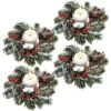 Jexine Christmas Candle Garland Rings Artificial Berry Candle Rings With Pine Cones Mini Wreaths Christmas Centerpiece For Table (4 Pieces) -Department 56 Shop 61XMY8WJM7L