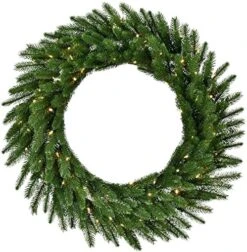 Fraser Hill Farm 36-in. Green Fir Wreath Warm White LED Lights | Battery Operated | Festive Christmas Holiday Decorations | Indoor Hanging Decor For Doors, Fireplace Mantels | FFGF036WR-5GR 27 Fraser Hill Farm 36-in. Green Fir Wreath Warm White LED Lights | Battery Operated | Festive Christmas Holiday Decorations | Indoor Hanging Decor For Doors, Fireplace Mantels | FFGF036WR-5GR -Department 56 Shop 61YNtcp3ygL. AC 1