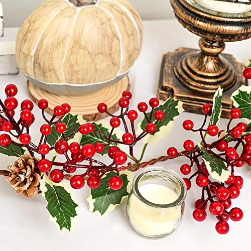 DearHouse 7FT Red Berry Christmas Garland With Pine Cone Garland Artificail Garland Indoor Outdoor Garden Gate Home Decoration For Winter Holiday New Year Decor 3 DearHouse 7FT Red Berry Christmas Garland With Pine Cone Garland Artificail Garland Indoor Outdoor Garden Gate Home Decoration For Winter Holiday New Year Decor - Image 3