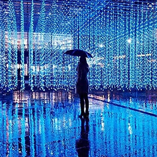 LIIDA 300 Curtain Lights Window Twinkle Lights 9.8 X 9.8ft Icicle String Lights With 8 Modes For Holiday Party Background Wall Wedding Decorations (Warm White) 5 LIIDA 300 Curtain Lights Window Twinkle Lights 9.8 X 9.8ft Icicle String Lights With 8 Modes For Holiday Party Background Wall Wedding Decorations (Warm White) - Image 5