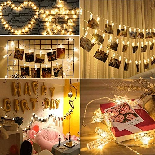 Caprier Luxury Teen Girl Room Decor, Photo Clips String Light, 50 LED Clips, Teen Room Decor, Dimmable 8 Modes Timer, USB Battery Powered, Dorms Decoration 2 Caprier Luxury Teen Girl Room Decor, Photo Clips String Light, 50 LED Clips, Teen Room Decor, Dimmable 8 Modes Timer, USB Battery Powered, Dorms Decoration - Image 2