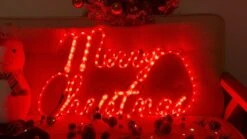 Xmasnova 24 Inch Christmas Window Silhouette Lights,180Led Merry Christmas Light,Merry,Christmas Window Silhouette Lights,Double Side Lamp Decoration For Holiday Indoor Wall Door Glass Decorations -Department 56 Shop 61bBFBIcSAL