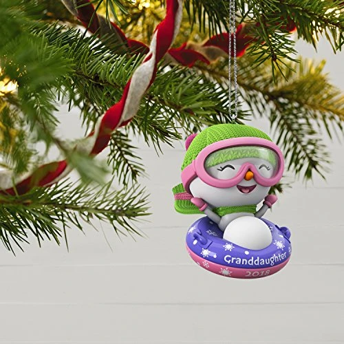 Hallmark Keepsake Christmas Ornament 2018 Year Dated, Granddaughter Snowman 3 Hallmark Keepsake Christmas Ornament 2018 Year Dated, Granddaughter Snowman - Image 3