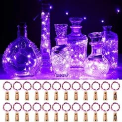 Ariceleo Wine Bottles String Lights, 24 Packs Micro Artificial Cork Copper Wire Starry Fairy Lights, Battery Operated Lights For Bedroom, Parties, Wedding, Decoration(24 Packs 2m/7.2ft Warm White) 24 Ariceleo Wine Bottles String Lights, 24 Packs Micro Artificial Cork Copper Wire Starry Fairy Lights, Battery Operated Lights For Bedroom, Parties, Wedding, Decoration(24 Packs 2m/7.2ft Warm White) -Department 56 Shop 61bX1UURKAL. AC
