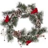 Worth Imports Snowy Cardinals & Snowflakes 22" Pine Wreath W/Cardinals On Natural Twig Base 11 Worth Imports Snowy Cardinals & Snowflakes 22" Pine Wreath W/Cardinals On Natural Twig Base -Department 56 Shop 61dGA2Bb4UL