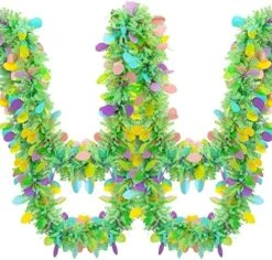 Chuangdi Easter Metallic Glitter Garlands Easter Mixed Color Chunky Garlands Metallic Tinsel Glittering Garland Hanging Decorations For Easter Party Decor (Vibrant Style,6 Pieces) -Department 56 Shop 61f2fkG1P3L. AC