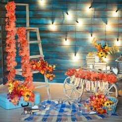 GENERIC 20 Pcs Fall Leaf Garland, Hanging Vines Garland Artificial Fall Thanksgiving Maple Leaves Garland Decor For Fireplace Party Orange FY-AAA-20 FY-AAA-20 7 GENERIC 20 Pcs Fall Leaf Garland, Hanging Vines Garland Artificial Fall Thanksgiving Maple Leaves Garland Decor For Fireplace Party Orange FY-AAA-20 FY-AAA-20 -Department 56 Shop 61fH0G3leaL