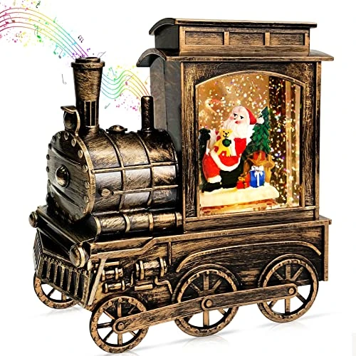 Musical Singing Lighted Christmas Train Snow Globe Lantern Decoration With Timer 8 Songs Santa Claus Gift Box USB Or Battery Operated Water Glittering Snowing Globe Christmas Decoration Home Xmas Gift 1 Musical Singing Lighted Christmas Train Snow Globe Lantern Decoration With Timer 8 Songs Santa Claus Gift Box USB Or Battery Operated Water Glittering Snowing Globe Christmas Decoration Home Xmas Gift