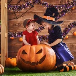 CANREVEL 4 Pieces 26.4 Ft Halloween Tinsel Garland Metallic Shiny Twist Garland Hanging Decorations For Halloween Party Indoor And Outdoor Decor - Black Orange And Purple 9 CANREVEL 4 Pieces 26.4 Ft Halloween Tinsel Garland Metallic Shiny Twist Garland Hanging Decorations For Halloween Party Indoor And Outdoor Decor - Black Orange And Purple -Department 56 Shop 61i3IrrzIRL