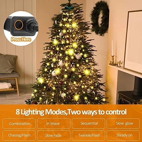 Valentines Day Decor Lights, 280 LED 8 Modes 30V Plug In Fairy Window Lights, 2m X 8 Hanging String Lights With Remote Control & Timing For Bedroom Wedding Indoor Outdoor Party Valentines Decorations 2 Valentines Day Decor Lights, 280 LED 8 Modes 30V Plug In Fairy Window Lights, 2m X 8 Hanging String Lights With Remote Control & Timing For Bedroom Wedding Indoor Outdoor Party Valentines Decorations - Image 2