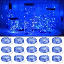 SmilingTown Fairy Lights Battery Operated 15 Pack 7.2ft 20 LED Starry Firefly Silver Wire String Lights For Wedding Christmas Halloween Party Jar Table Centerpiece Decoration (Cool White) 13 SmilingTown Fairy Lights Battery Operated 15 Pack 7.2ft 20 LED Starry Firefly Silver Wire String Lights For Wedding Christmas Halloween Party Jar Table Centerpiece Decoration (Cool White) -Department 56 Shop 61jz3gZPJhL. AC