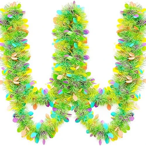 Easter Tinsel Garland,40 Feet Metallic Glitter Garlands,Mixed Color Chunky Garlands Hanging Decorations For Easter,Party Decor 7 Easter Tinsel Garland,40 Feet Metallic Glitter Garlands,Mixed Color Chunky Garlands Hanging Decorations For Easter,Party Decor - Image 7