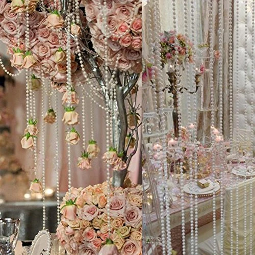 Ltvystore 82Feet/25Meter Length Roll Beige Pearl String Party Garland Wedding Centerpieces Bridal Bouquet Crafts Christmas Tree Decoration 5 Ltvystore 82Feet/25Meter Length Roll Beige Pearl String Party Garland Wedding Centerpieces Bridal Bouquet Crafts Christmas Tree Decoration - Image 5