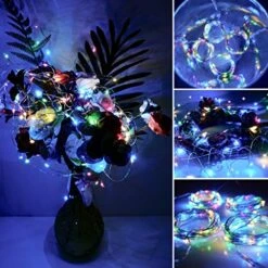 10 Pack Pastel Fairy Lights Battery Operated String Lights With 30 LEDs 10Feet/3M Silver Wire Starry Light For Party Christmas Costume Wedding Easter Table Decor(Rainbow) -Department 56 Shop 61p9G8A4IHL