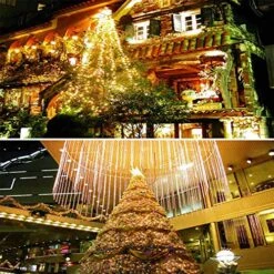 YASENN 300LED 99Ft Christmas String Lights Plug In,Fairy Lights 8 Lighting Modes For Garden Tree Patio Porch Decorations(Cool White LED Black Cable) 9 YASENN 300LED 99Ft Christmas String Lights Plug In,Fairy Lights 8 Lighting Modes For Garden Tree Patio Porch Decorations(Cool White LED Black Cable) -Department 56 Shop 61pA7FTVnXL