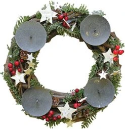 Northlight SH86499 12" Frosted, Pine Cones, Berrie