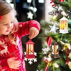 SIBOSUN 3 Pcs Christmas Tabletop Lanterns Vintage Outdoor Candle Lantern Decorative With LED Light - LED Candle Light For Christmas Decoration - Home Party Flashing LED Hanging Lantern Battery Powered 11 SIBOSUN 3 Pcs Christmas Tabletop Lanterns Vintage Outdoor Candle Lantern Decorative With LED Light - LED Candle Light For Christmas Decoration - Home Party Flashing LED Hanging Lantern Battery Powered -Department 56 Shop 61qk9B2DpTL