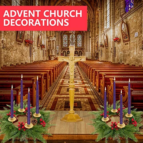 Rocinha Christmas Advent Wreath Candle Holder, Red Berry Advent Candle Holder Centerpiece - Advent Decorations Gift For Holiday Tradition 3 Rocinha Christmas Advent Wreath Candle Holder, Red Berry Advent Candle Holder Centerpiece - Advent Decorations Gift For Holiday Tradition - Image 3