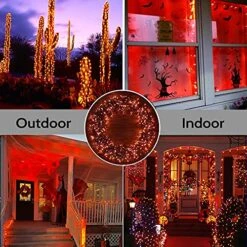 Halloween Outdoor String Lights Decorations - 25m/82ft 220 LEDs 8 Modes Function End-to-End Extendable Plug In Waterproof Fairy Lights For Christmas/Thanksgiving Day/Wedding/Patio/Home/Indoor - Orange 12 Halloween Outdoor String Lights Decorations - 25m/82ft 220 LEDs 8 Modes Function End-to-End Extendable Plug In Waterproof Fairy Lights For Christmas/Thanksgiving Day/Wedding/Patio/Home/Indoor - Orange -Department 56 Shop 61sR07EYgJL
